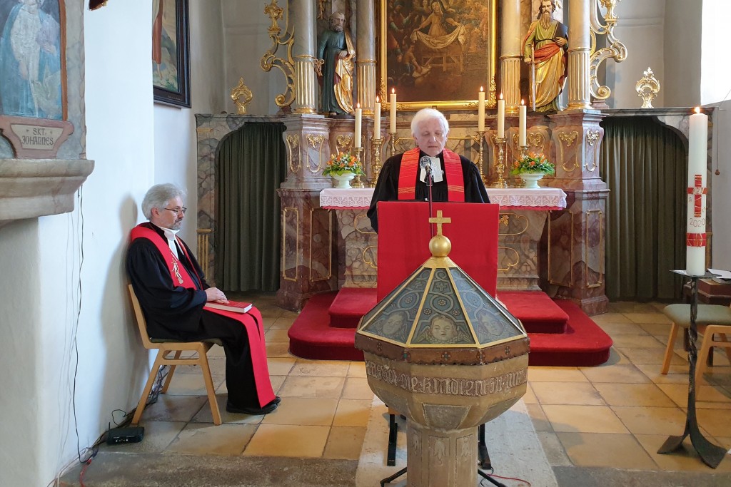Der letzte Gottesdienst von Pfarrer Valeske in Kohlberg